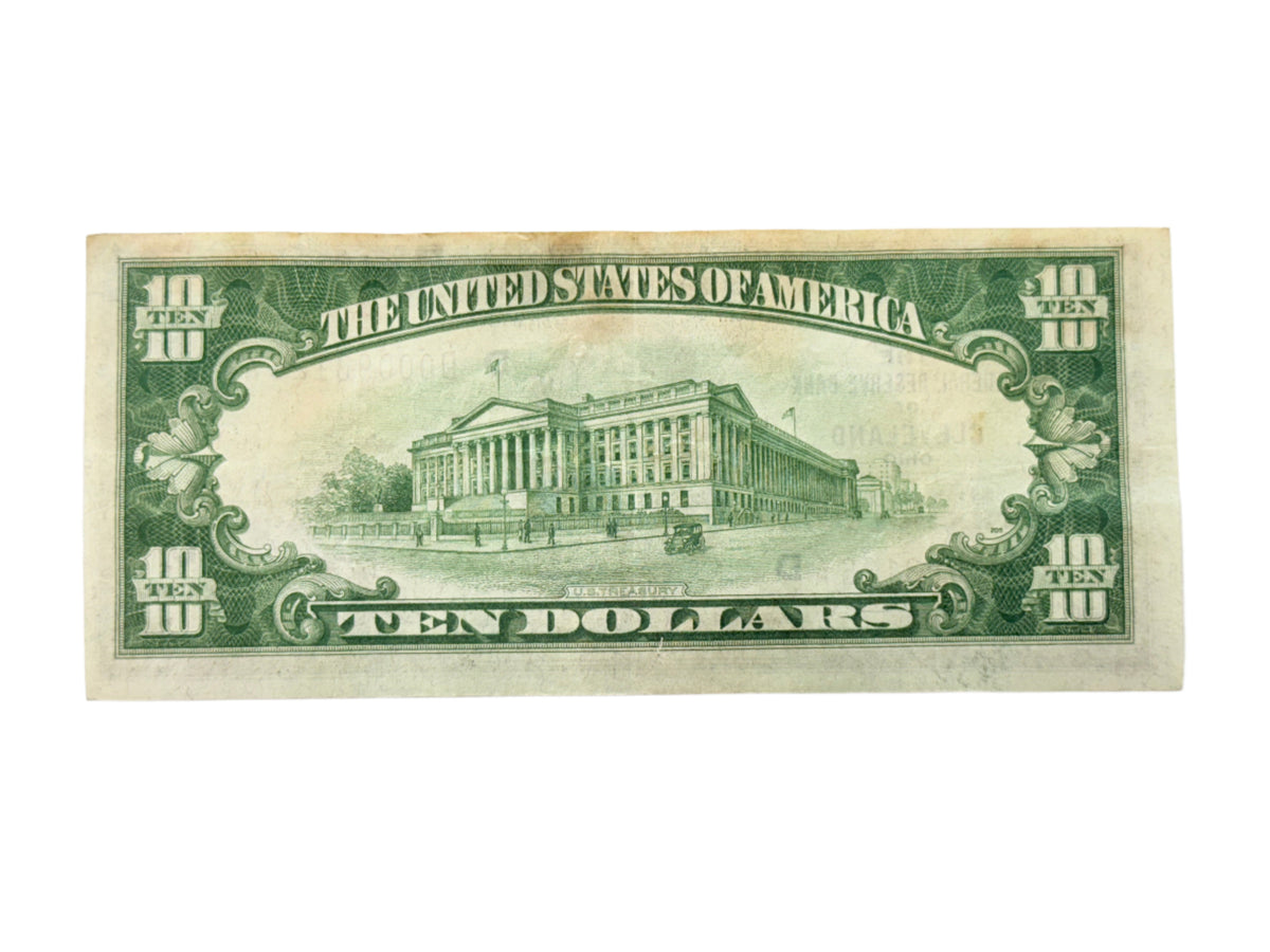 FR.1860-D 1929 $10 Federal Reserve Bank Note Cleveland (VF Details)