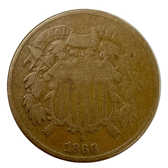 1866 Two Cent Piece (G)