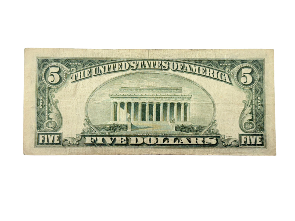 1953-A $5 Silver Certificate (F)