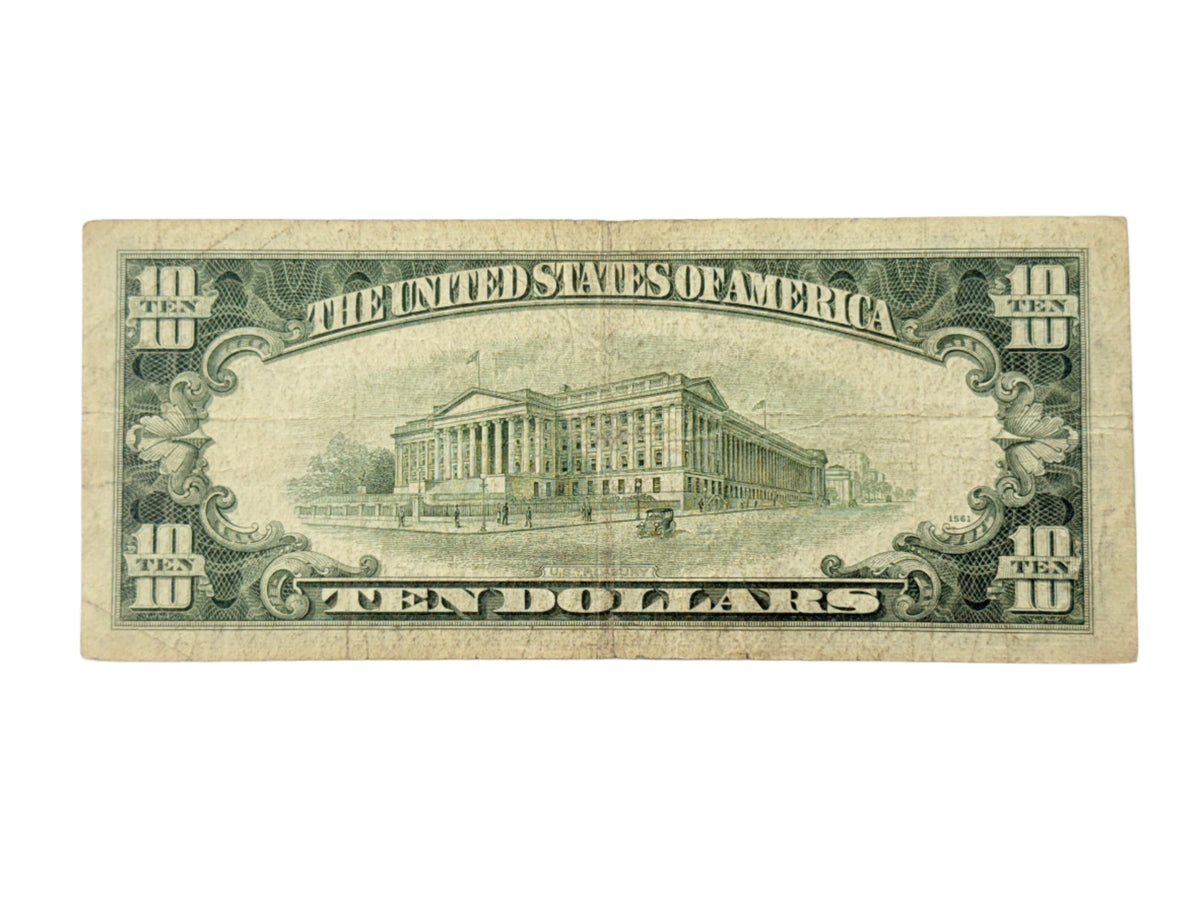 1953 $10 Silver Certificate (F)