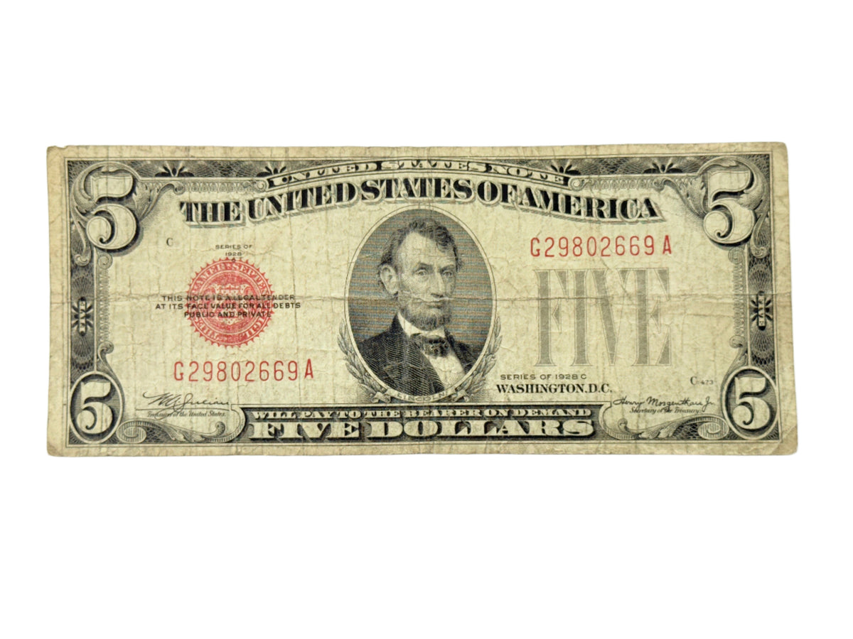 1928-C $5 Legal Tender (F)