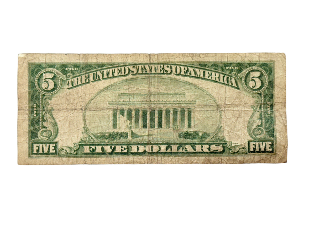 1934-A $5 Silver Certificate (VG)