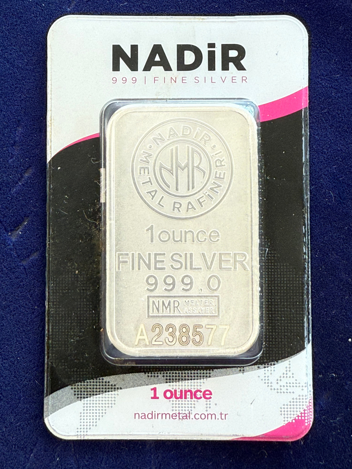 Nadir 1 oz Silver Bar (In Assay) (Secondary)