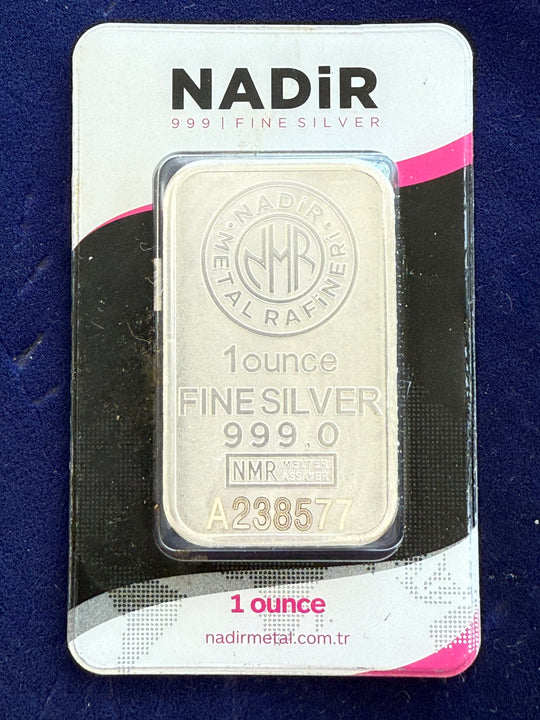 Nadir 1 oz Silver Bar (In Assay) (Secondary)
