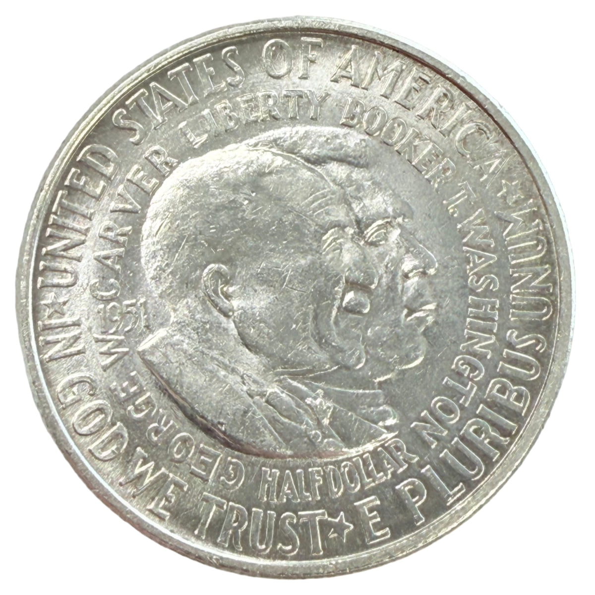 1951 Washington-Carver Commemorative Half Dollar (AU)