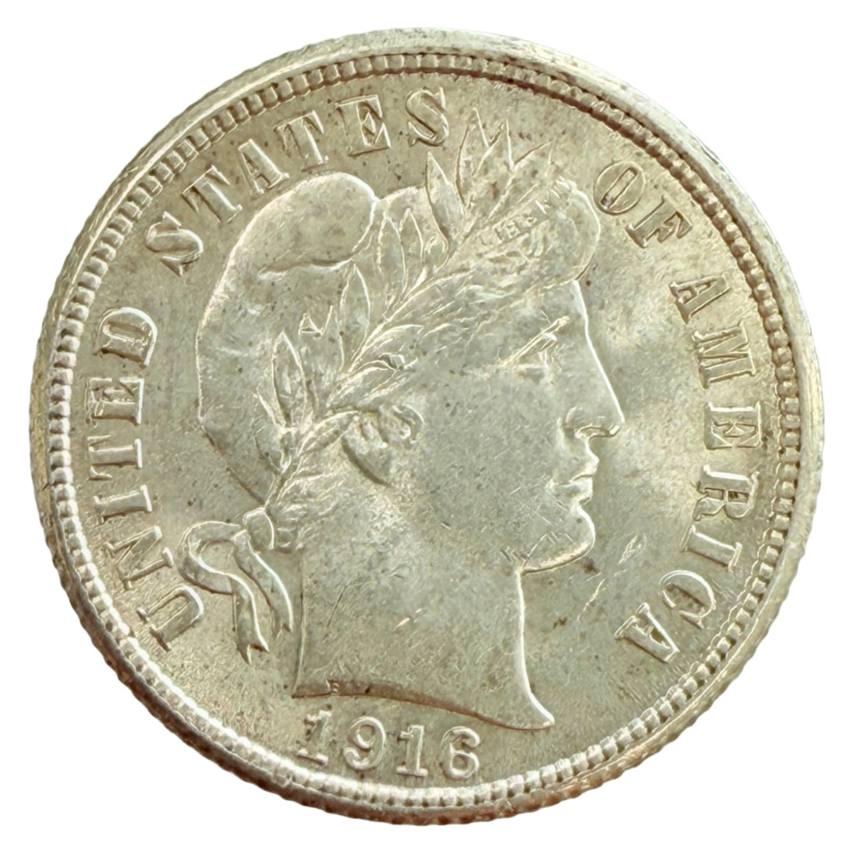 1916 Barber Dime (AU)