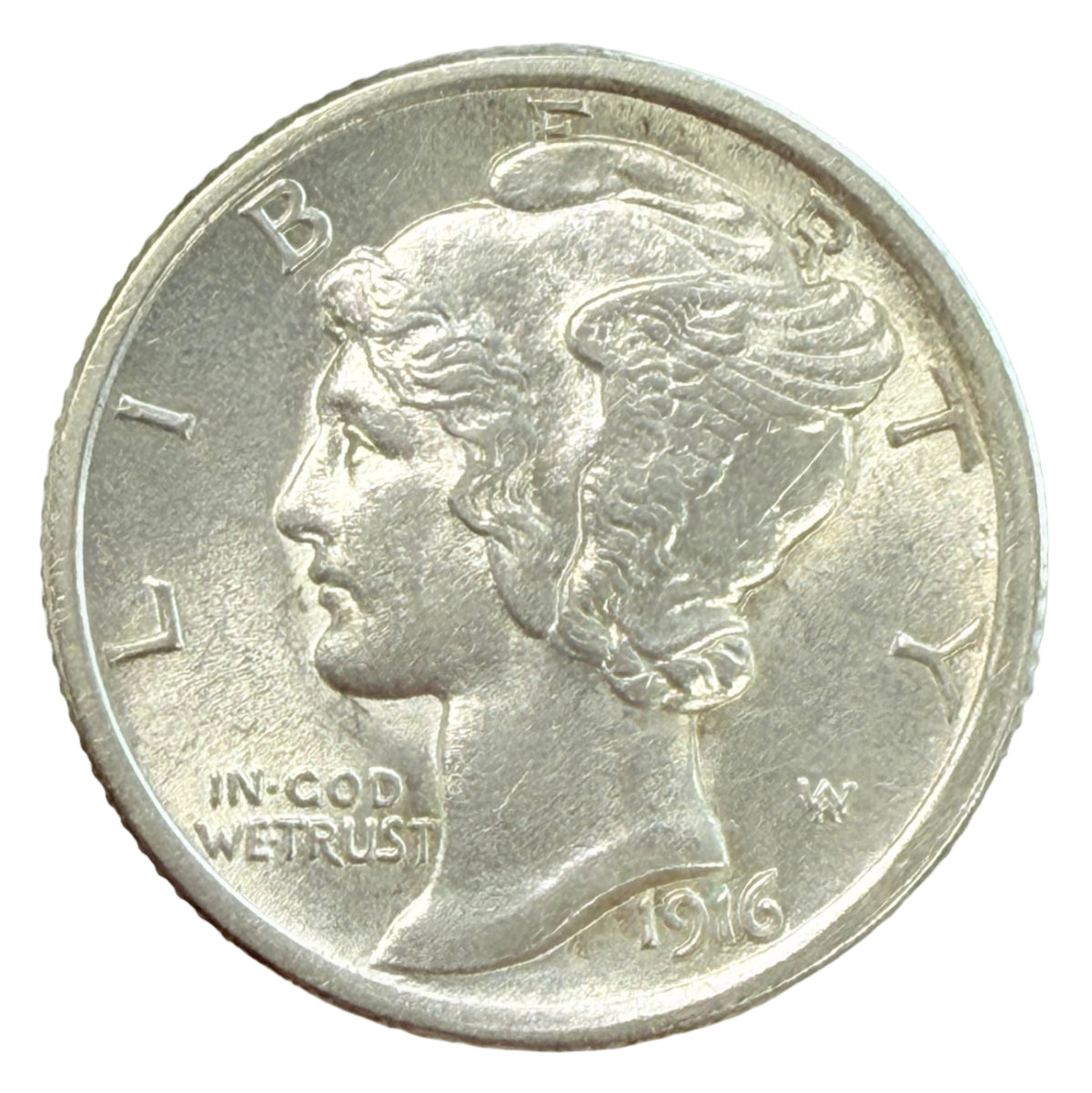 1916 Mercury Head Dime (AU)