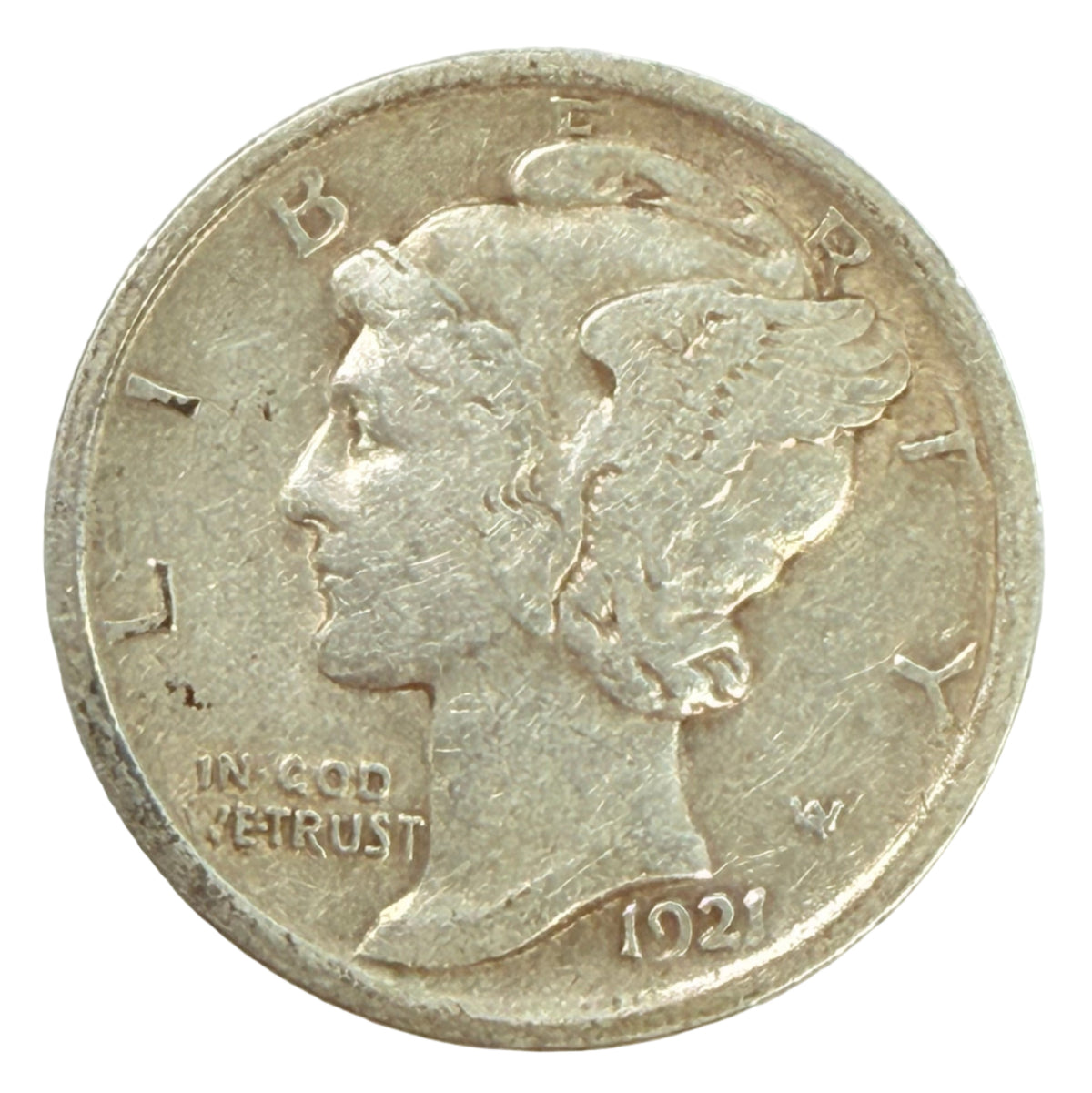1921 Mercury Head Dime (VF)