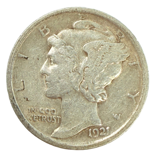 1921 Mercury Head Dime (VF)