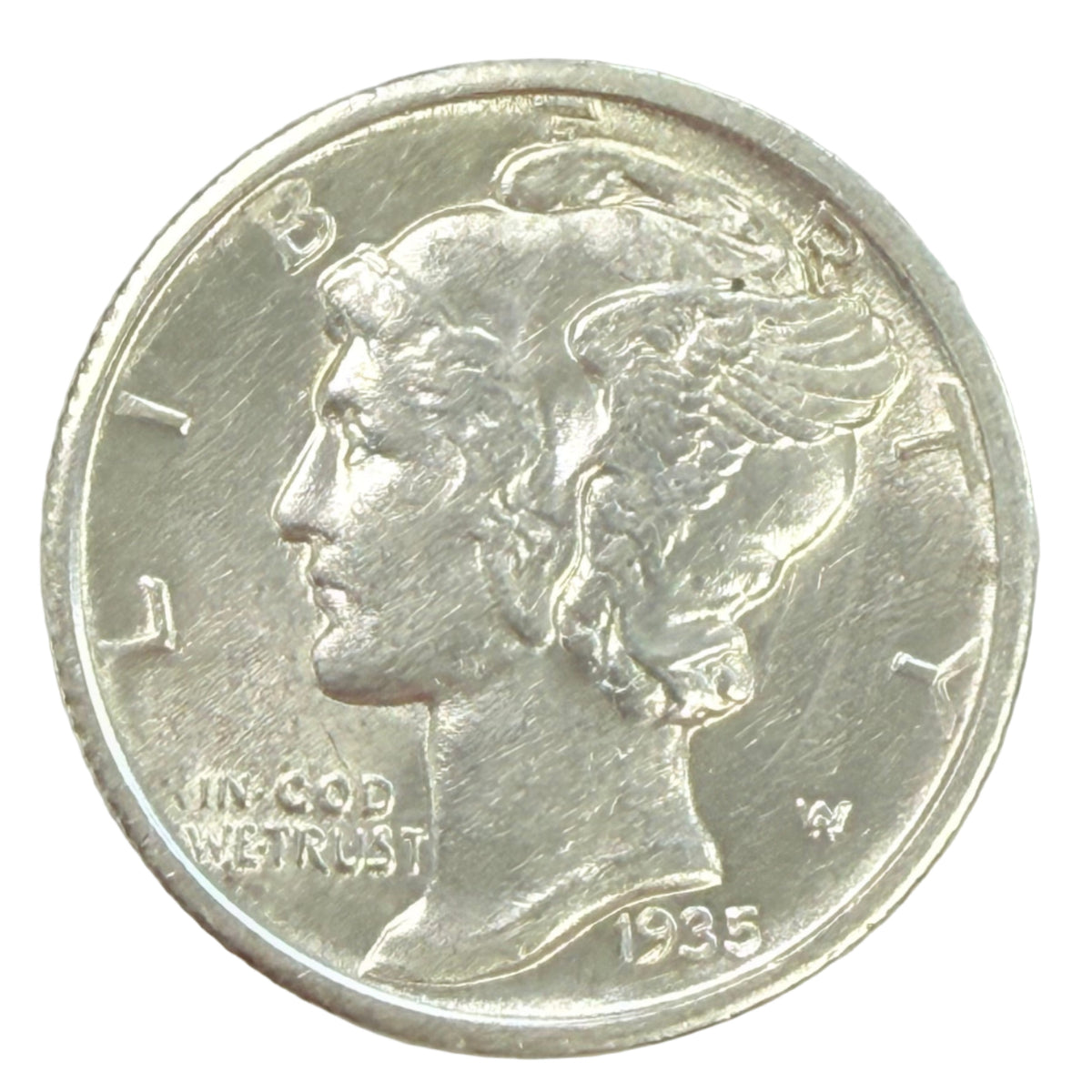 1935-D Mercury Head Dime (AU)