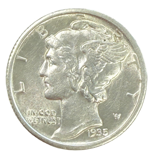 1935-D Mercury Head Dime (AU)