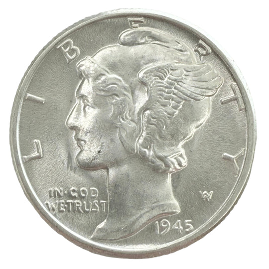 1945 Mercury Dime (BU)