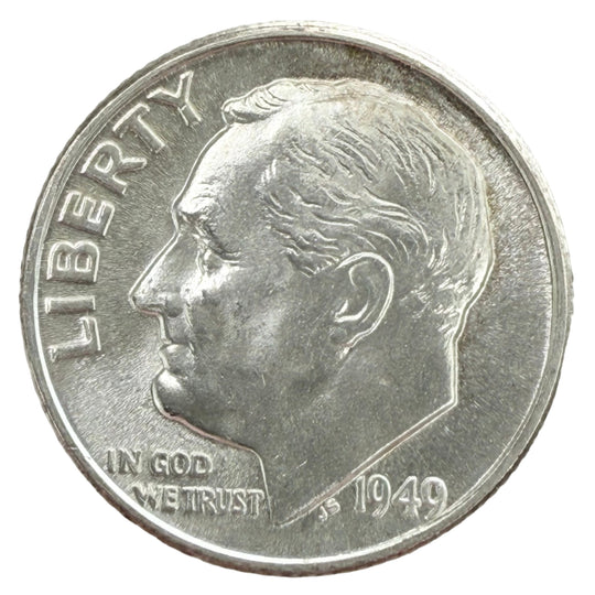 1949 Roosevelt Dime (BU)