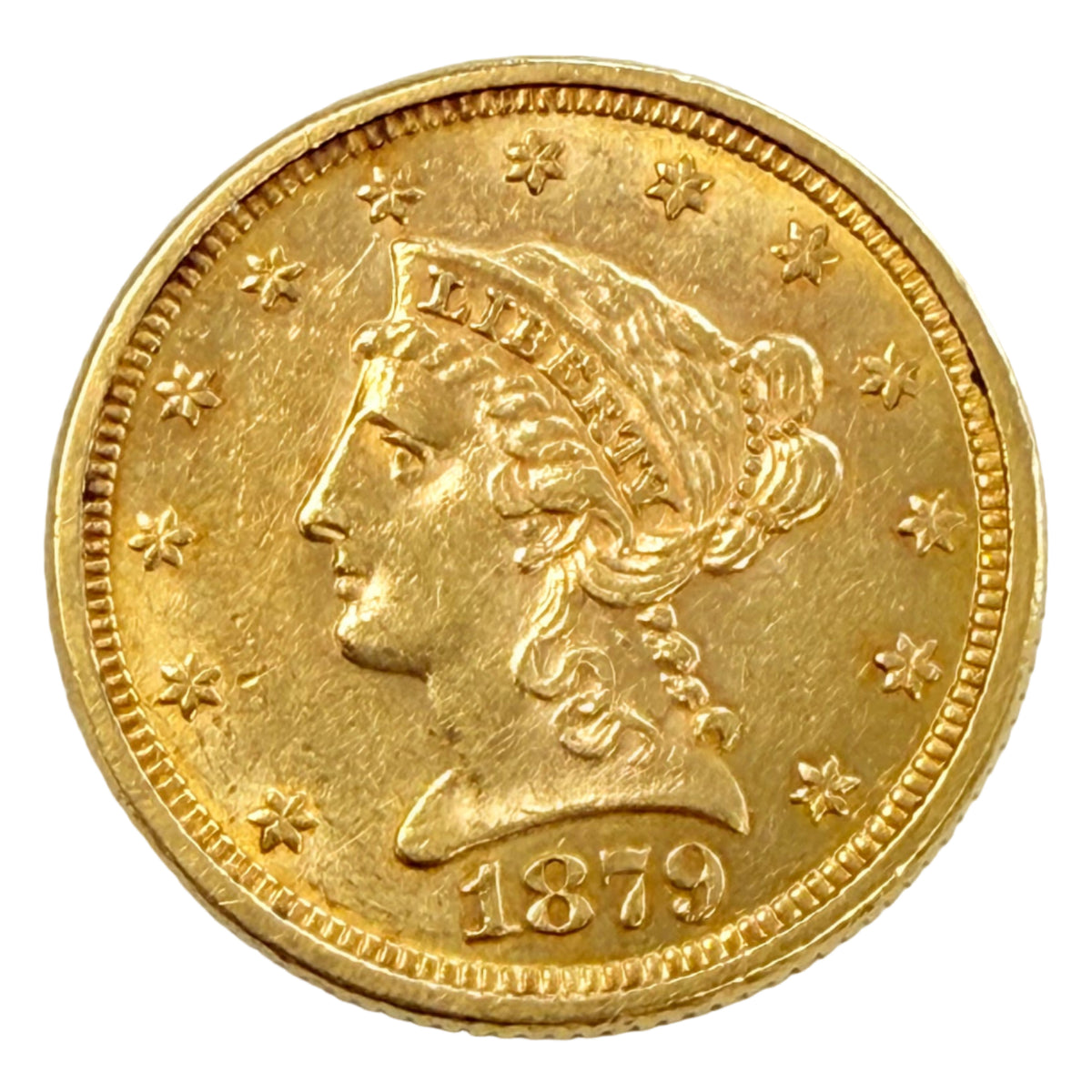 1879 $2.50 Liberty Gold Quarter Eagle (AU)