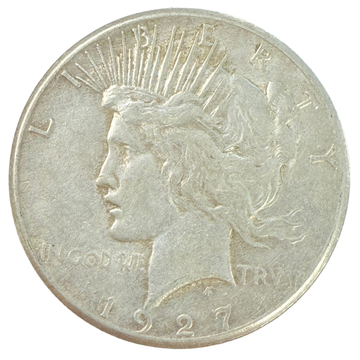 1927-D Peace Silver Dollar (XF)