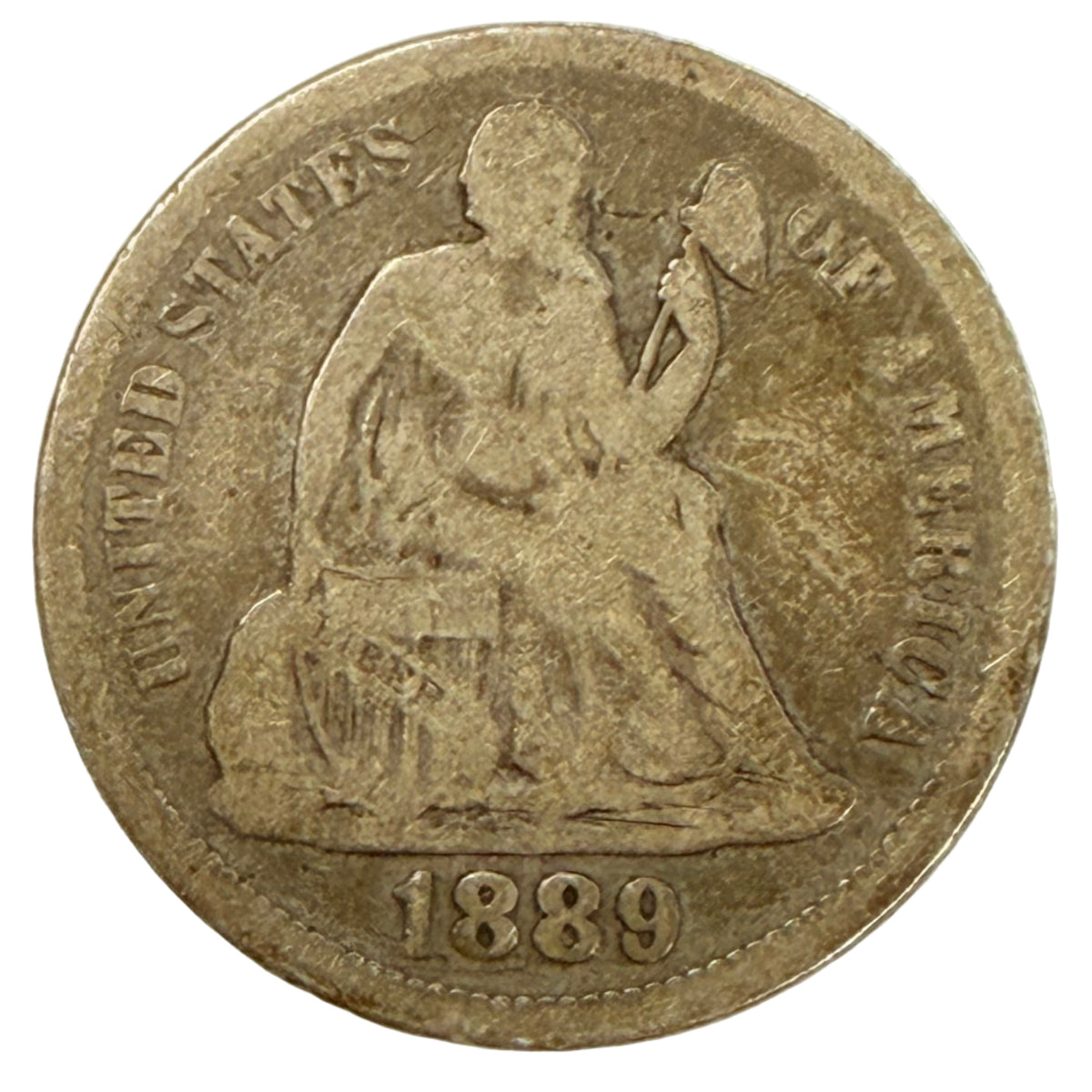 1889 Seated Liberty Dime (G)
