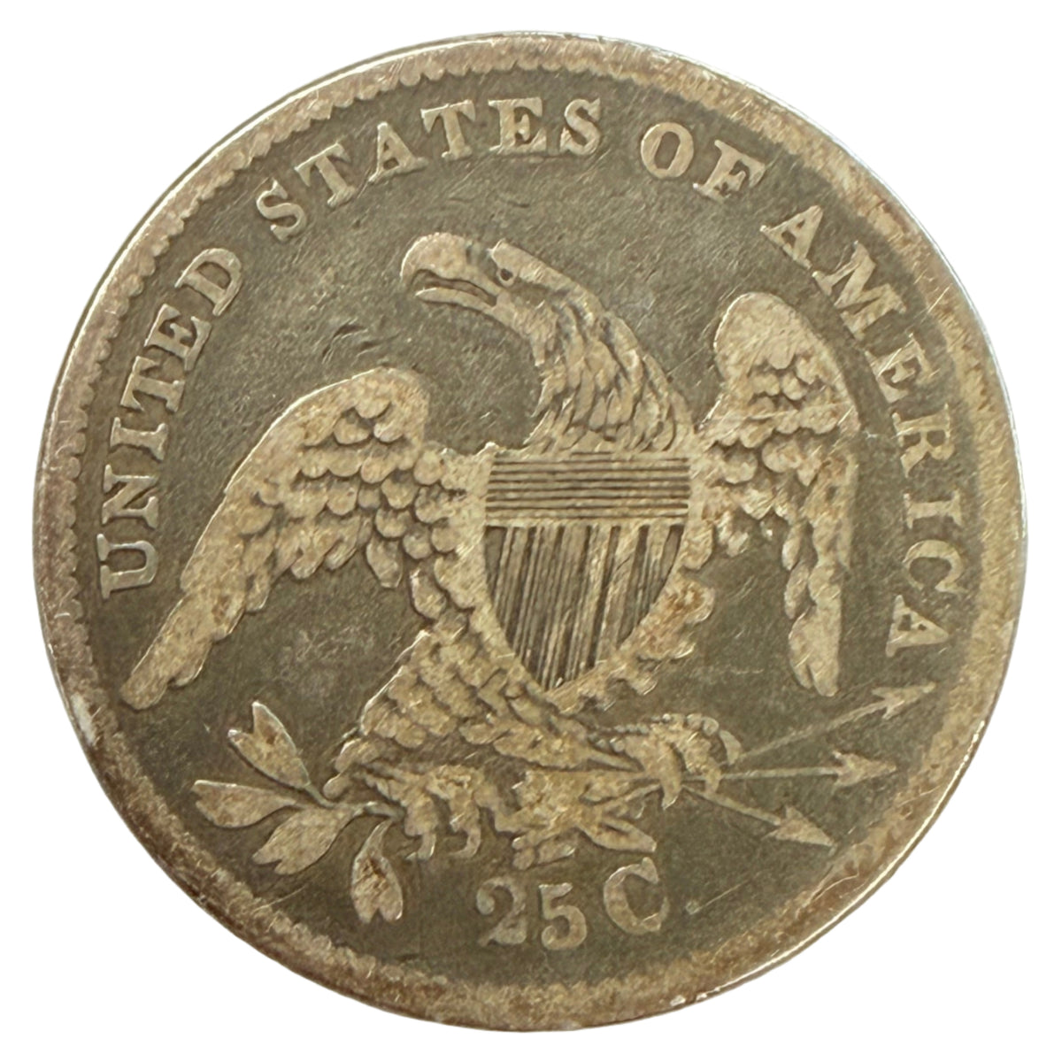 1835 Capped Bust Quarter (F)