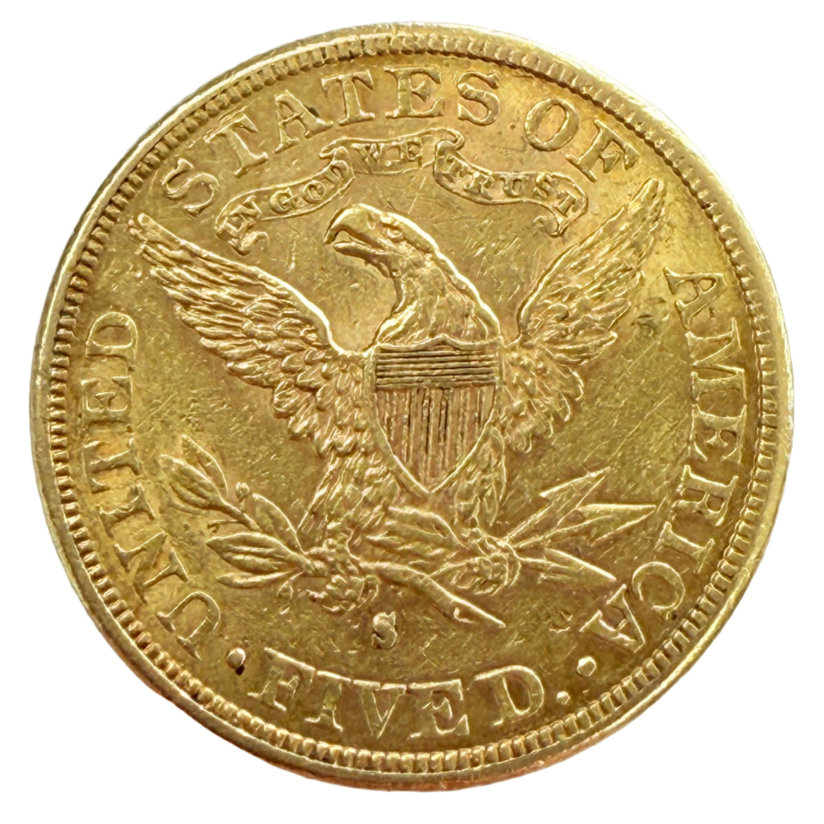 1882-S $5 Liberty Gold Half Eagle (XF)