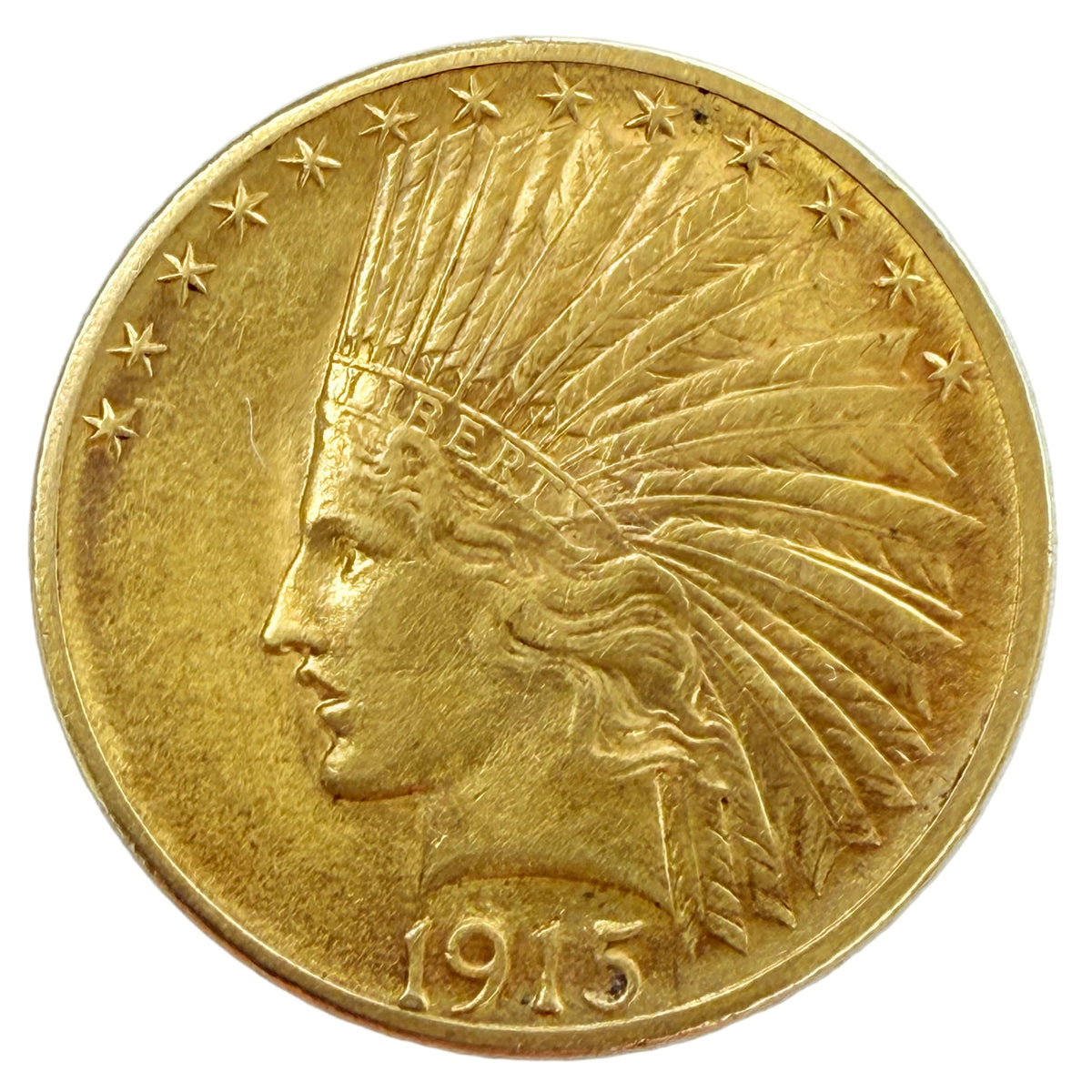 1915 $10 Indian Gold Eagle (XF)