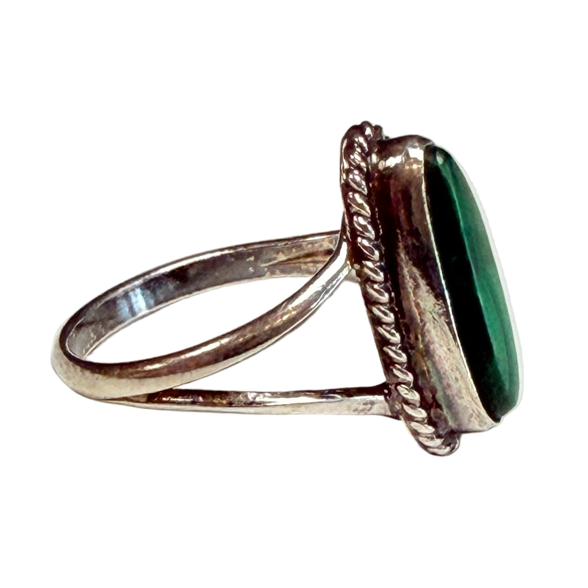 Silver & Malachite Ring
