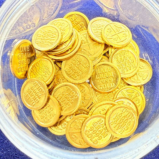 Prospector Gold & Gems 1/2g Gold Rounds