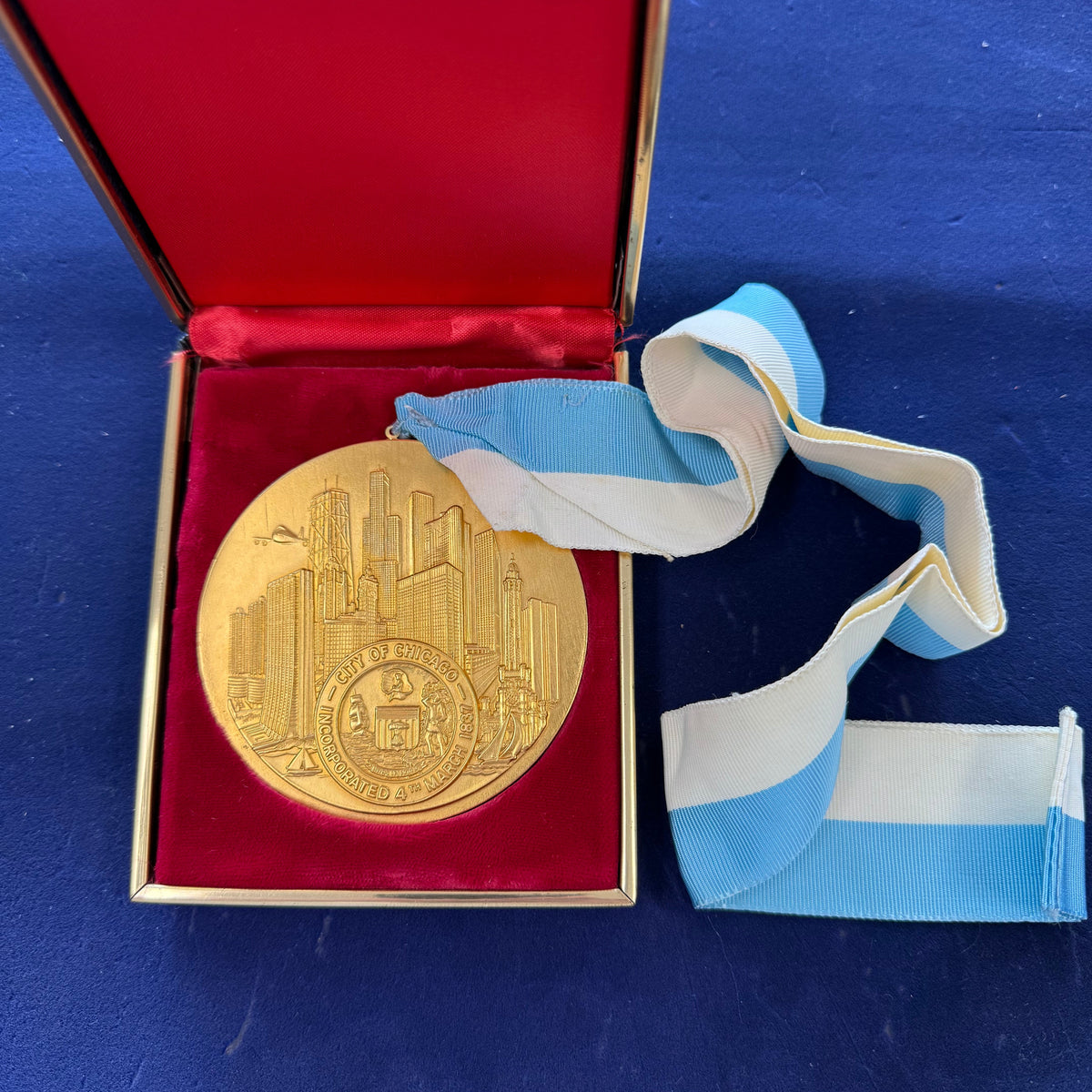 Jane Byrne Honorary Citizen Medal Chicago C.H Hanson Medallion Award 1980