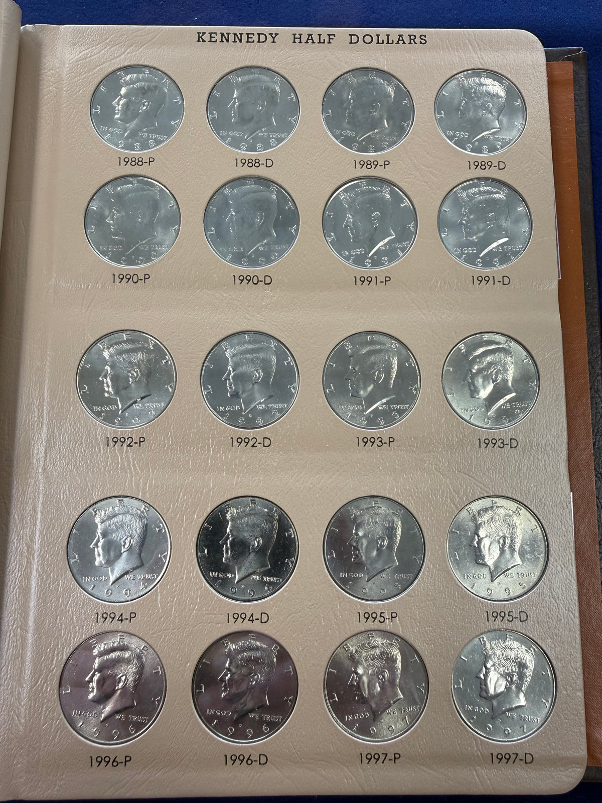 1964-2025 P/D Kennedy Half Dollar Set in Dansco Album (Mostly BU)