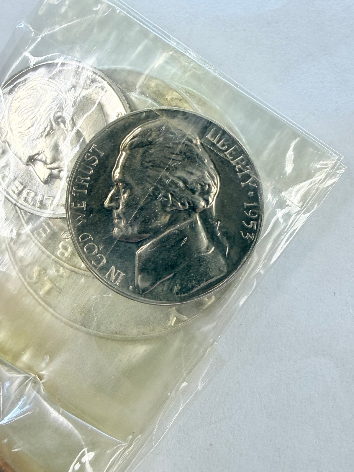 1953 United States Mint Proof Set in Original Box and Cellophane (Dime 1952 Not 1953)