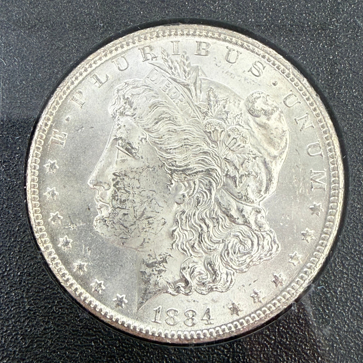 1884-CC Morgan Silver Dollar GSA (With Box & CoA)