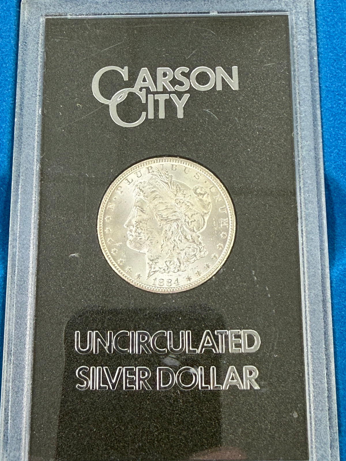 1884-CC Morgan Silver Dollar GSA (With Box & CoA)