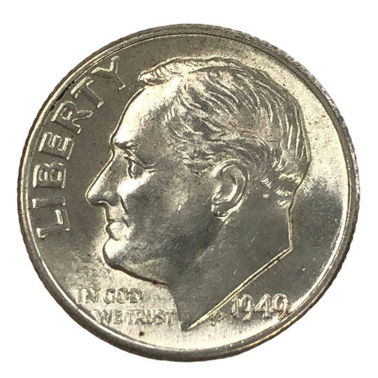 1949-D Roosevelt Dime (AU)