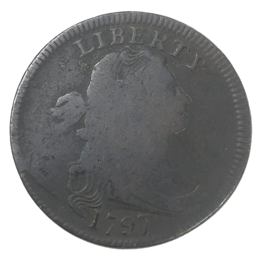 1797 Reverse of 1797 Stems Draped Bust Large Cent (VG Details)