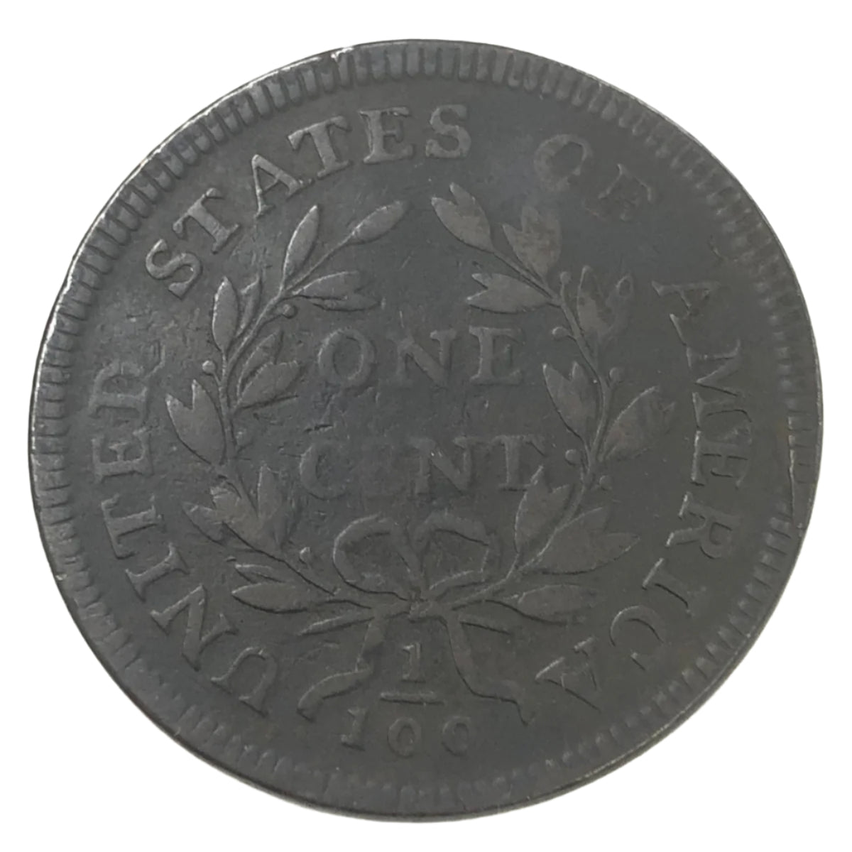 1797 Reverse of 1797 Stems Draped Bust Large Cent (VG Details)