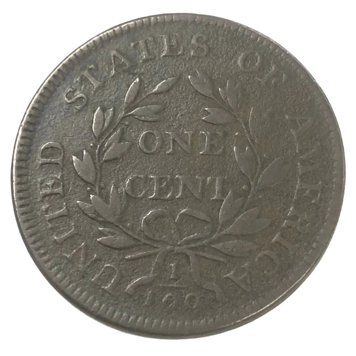 1798 1st Hair Style Draped Bust Large Cent (VF Details)