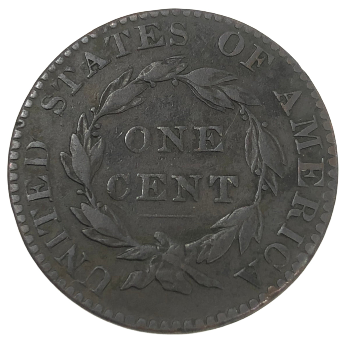 1821 Coronet Head Large Cent (F Details)