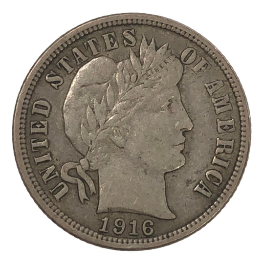 1916 Barber Dime (XF)