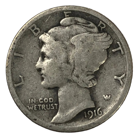1916 Mercury Head Dime (VF)