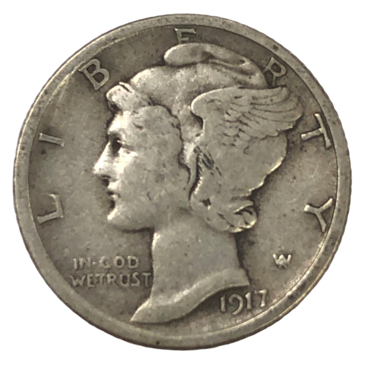 1917-S Mercury Dime (VF)