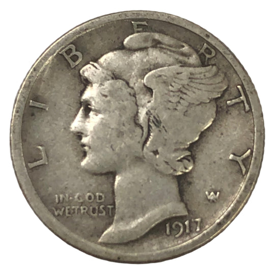 1917-S Mercury Dime (VF)
