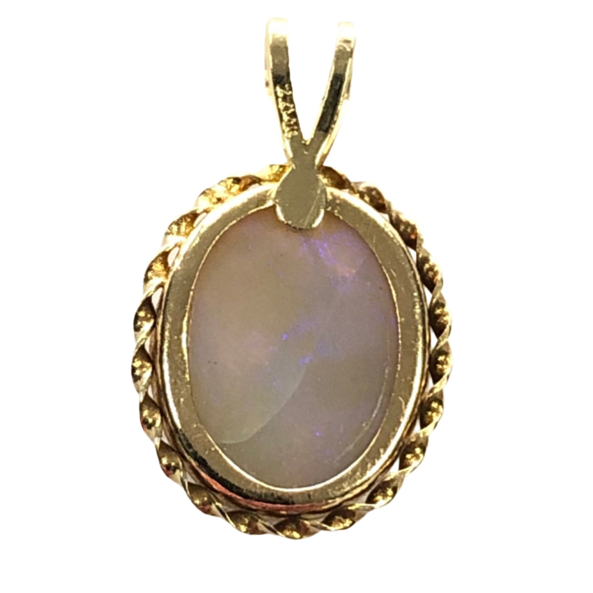 14k Gold &amp; Opal Pendant
