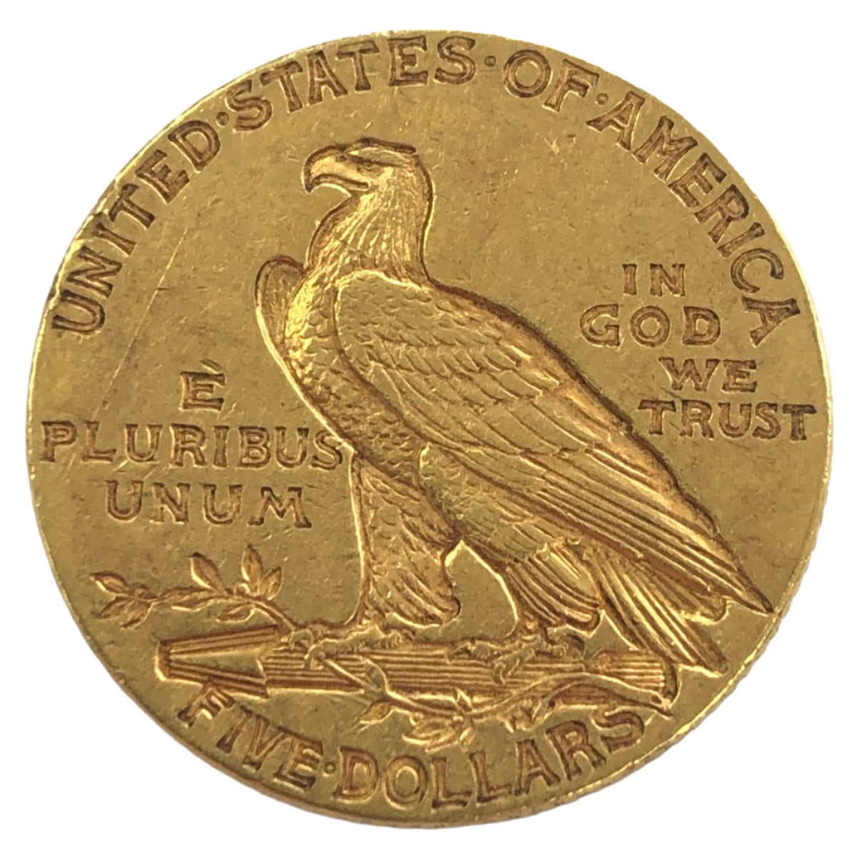 1911 $5 Indian Gold Half Eagle (XF)