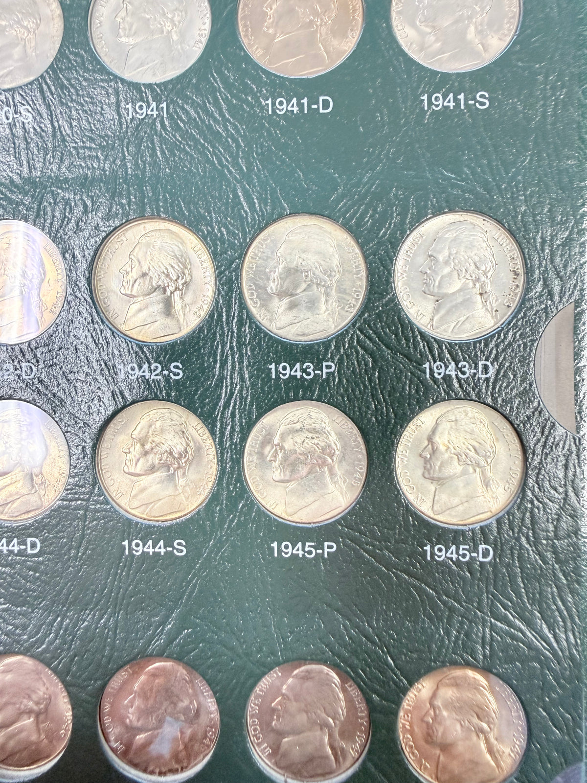 1938-2002 Jefferson Nickel Set