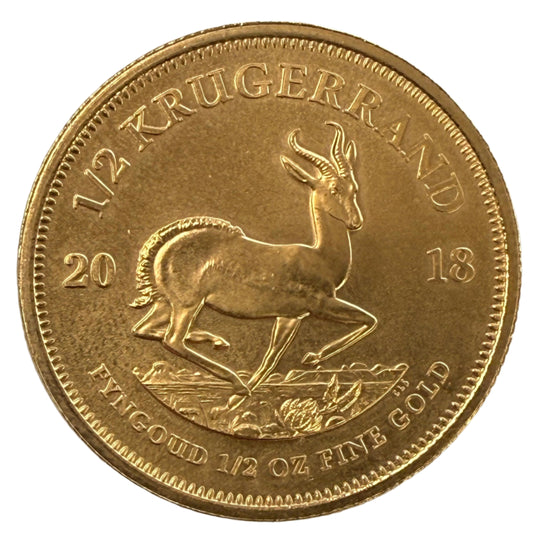 2018 South African 1/2 oz Gold Krugerrand