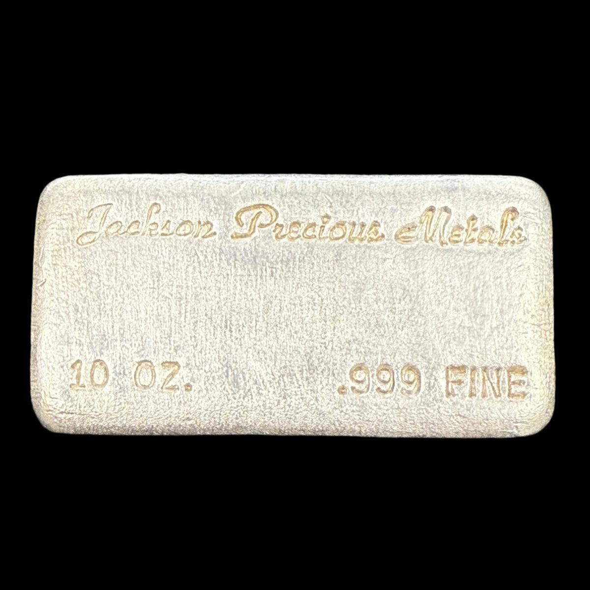 Vintage Jackson Precious Metals 10 oz Silver Bar