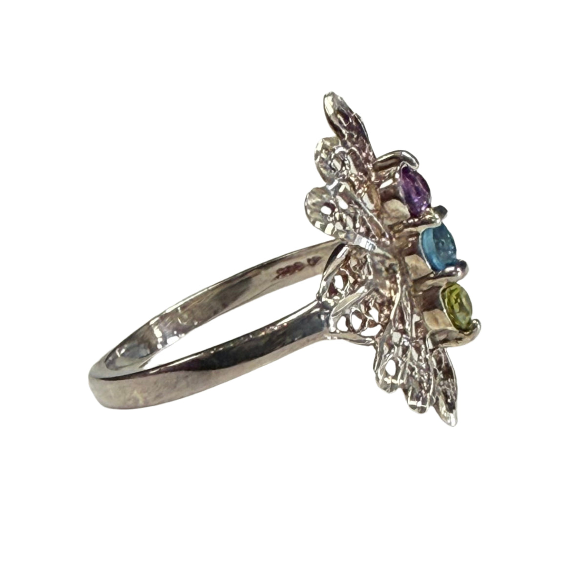 Silver Gemstone Ring