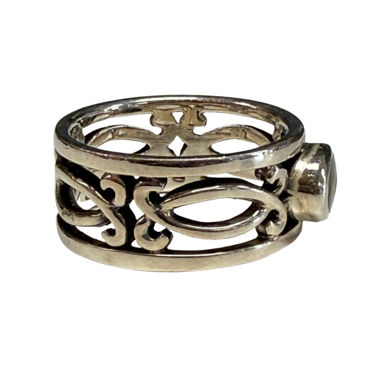 Silver &amp; Abalone Ring