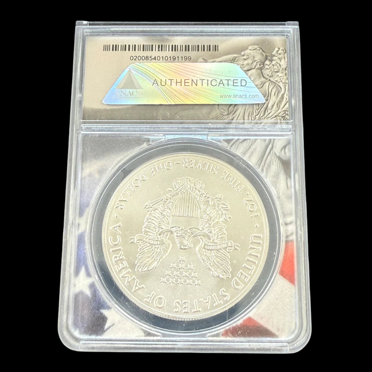 2021 Type 1 1 oz American Silver Eagle ANACS MS70 FS