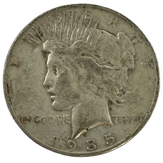 1935-S Peace Silver Dollar (F)