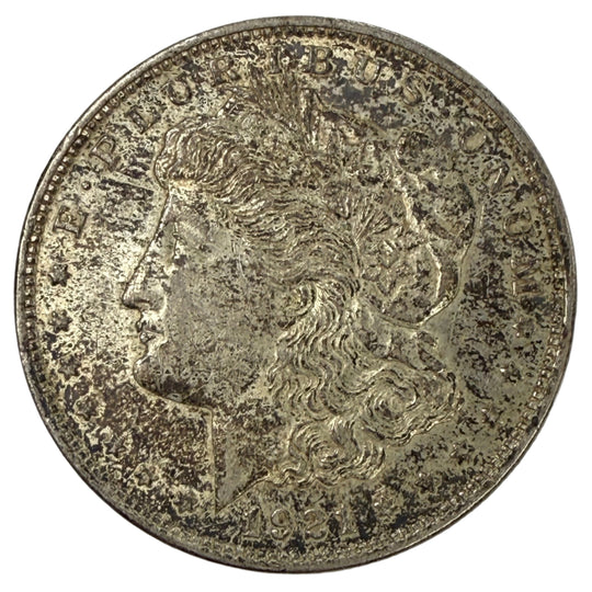 1921-D Morgan Silver Dollar (AU)