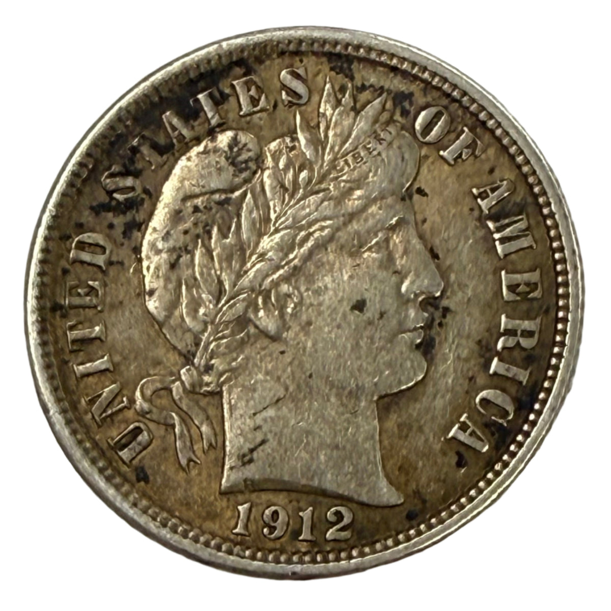 1912 Barber Dime (AU)